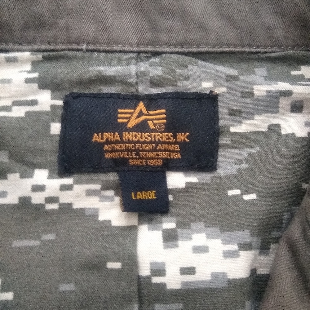 Alpha Industries Army Utility Field Embroidered J… - image 5